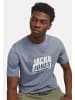 Jack & Jones T-Shirt 'Map Summer' in blau