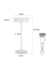 ZMH Tischleuchte LED Solarenergie in weiß 3600mhA Touch Dimmbar mit USB Akku