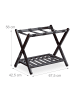 relaxdays Kofferständer in Braun - (B)67,5 x (H)56 x (T)42,5 cm