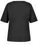 SAMOON T-Shirt Kurzarm Rundhals in Black gemustert