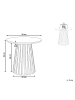 Beliani Couchtisch MESILLA in Braun - (W) 50 x (H) 48 x (L) 50 cm