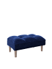 Playboy Ottoman "SCARLETT" in Blue Lagoon -  (B)88 x (H)43.5 x (T)57cm
