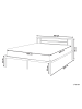Beliani Doppelbett CUSSET in Schwarz - (W) 187 x (H) 86 x (L) 209 cm