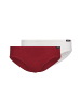 Skiny Slip 2er Pack in Rot/Weiß