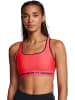 Under Armour Sport-BH "Crossback Mid Bra" in Rot