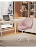 SONGMICS Bürostuhl Lenna in Pastellrosa - (B)60 x (H)(80-90) x (T)60 cm
