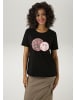 Aniston CASUAL T-Shirt in schwarz-pink-beige-weiß-grau