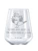 Mr. & Mrs. Panda Weinkelch Rabe Sombrero mit Spruch in Transparent