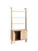 Beliani Bücherregal BONDI in Braun - (W) 85 x (H) 181 x (L) 35 cm