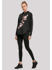 F4NT4STIC Oversized Hoodie Kirschblüten Asien in schwarz