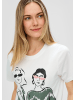 s.Oliver T-Shirt kurzarm in Creme