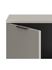 Inn.Furn Wohnwand kaschmir, schwarz 290 cm, Komplettset mit Soft-Close-Funktion