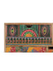Giner y Colomer Hohes Sideboard aus massivem Mangoholz 90 cm hoch in Multicolored