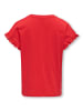 KIDS ONLY T-Shirt KOGIRIS S/S EMB TOP JRS in flame scarlet
