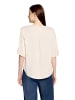 CARTOON Leinenbluse mit V-Ausschnitt in Oat Milk