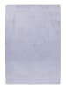 KADIMA DESIGN Teppich Kurzflor Uni-Look Polyester Wohnzimmer waschbar in Silber