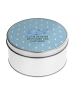 Mr. & Mrs. Panda Aufbewahrungsdose Wal Konfetti mit Spruch in Blau Pastell