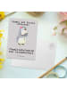 Mr. & Mrs. Panda Postkarte Chemielaborantin Leidenschaft mit Spruch in Grau Pastell