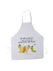 Mr. & Mrs. Panda Grill Schürze Raupe Schmetterling mit Spruch in Weiß