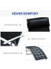 Outsunny Liege,137cm x 63,5cm x 100,5cm,schwarz