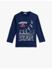 KOTON T-shirt in Saks Blau