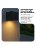 STAR Trading Solar Wandlaterne Wally Cube 10 cm Schwarz – Außenleuchte mit Sensor