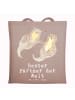 Mr. & Mrs. Panda festivaltasche Otter Bester Partner der Welt mi... in Braun Pastell