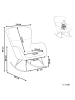 Beliani Schaukelsessel ANASET in Beige/Schwarz - (W) 74 x (H) 99 x (L) 99 cm