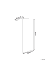 Beliani Duschwand AHAUS in Transparent/Schwarz - (W) 90 x (H) 190 x (L) 90 cm