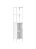 Beliani Badezimmerregal OWASSO in Weiß - (W) 32 x (H) 145 x (L) 30 cm