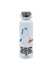 Mr. & Mrs. Panda Sport Trinkflasche Einhorn Teddy mit Spruch in Weiß