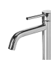 Beliani Wasserhähne SALINAS in Silber - (W) 4 x (H) 18 x (L) 19 cm