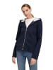 AMBER & JUNE Übergangsjacke mit Kapuze in Dunkelblau