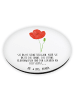 Mr. & Mrs. Panda Pinnwand Magnet Blume Mohnblume mit Spruch in Weiß