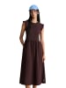 Marc O'Polo DENIM Volant-Jerseykleid flared in Burnt Aubergine