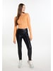 myMo Damen Cropped Strickjacke in Orange