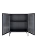 ebuy24 Vitrinenschrank Adelaide Schwarz 90 x 35 cm