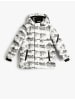 KOTON Anorak in Weiß Gemustert