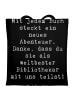 Mr. & Mrs. Panda Schultertasche Spruch Bibliothekar Abenteuer mi... in Schwarz