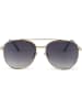 styleBREAKER Piloten Sonnenbrille in Gold / Grau Verlauf