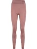 Hummel Hummel Leggings Hmlclea Yoga Damen Atmungsaktiv Schnelltrocknend Nahtlosen in WOODROSE/ROSE TAUPE MELANGE