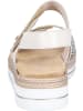 remonte Klassische Sandaletten in beige-gold/porzellan