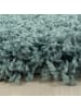 KADIMA DESIGN Teppich Hochflor Shaggy Uni-Look Polypropylen Wohnzimmer in Türkis
