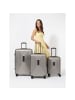 Redolz Essentials 14 4 Rollen Kofferset 3-teilig mit Dehnfalte in coffee grey metallic