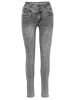 KOROSHI LANGE JEANS SCHMALE HOSE in grau