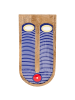 Beliani Wandobjekt JIMETA in Blau/Braun/Rot - (W) 20 x (H) 40 x (L) 2 cm