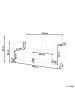Beliani 2-Sitzer Sofa GIMO in Grün/Braun - (W) 149 x (H) 83 x (L) 80 cm