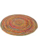 Pergamon Jute Teppich Baumwolle Salsa in bunt
