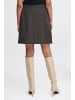 b. young BYMMMIDDE SHORT SKIRT - A-Linie in Dark Grey Mel. Pinstripe Mix