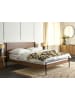 Beliani Doppelbett LIBERMONT in Braun/Schwarz - (W) 184 x (H) 100 x (L) 208 cm